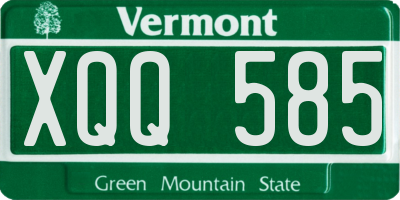 VT license plate XQQ585