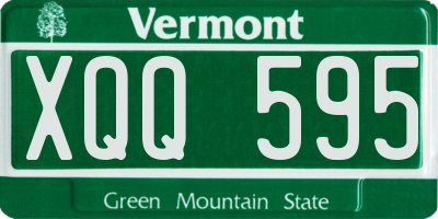 VT license plate XQQ595