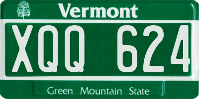 VT license plate XQQ624