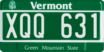 VT license plate XQQ631