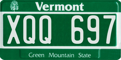 VT license plate XQQ697
