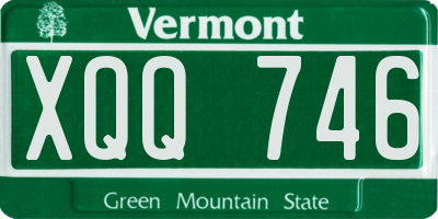VT license plate XQQ746