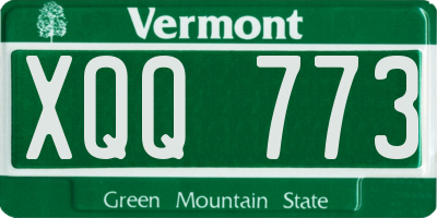 VT license plate XQQ773