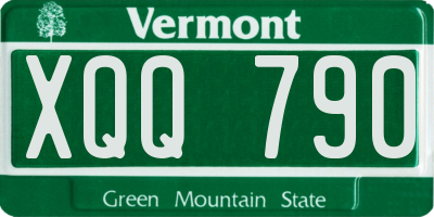 VT license plate XQQ790