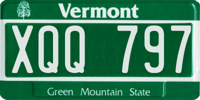 VT license plate XQQ797