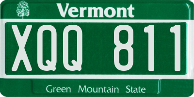 VT license plate XQQ811
