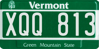 VT license plate XQQ813