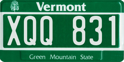 VT license plate XQQ831
