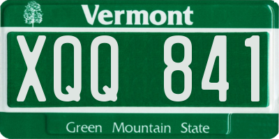 VT license plate XQQ841
