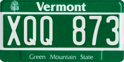 VT license plate XQQ873