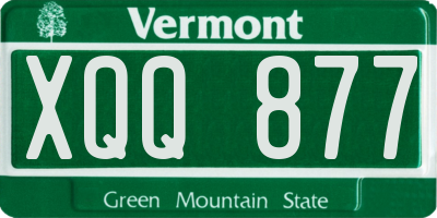 VT license plate XQQ877