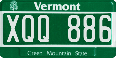 VT license plate XQQ886