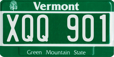 VT license plate XQQ901