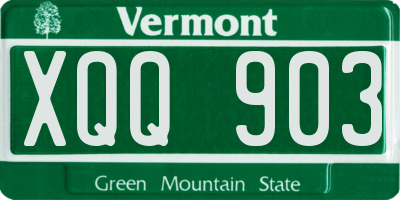 VT license plate XQQ903