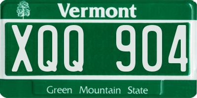 VT license plate XQQ904