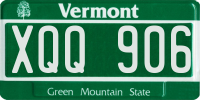 VT license plate XQQ906