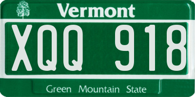 VT license plate XQQ918