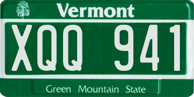 VT license plate XQQ941