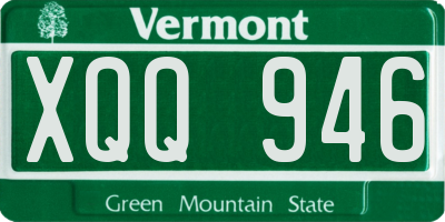 VT license plate XQQ946