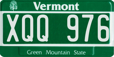 VT license plate XQQ976