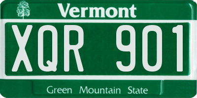 VT license plate XQR901