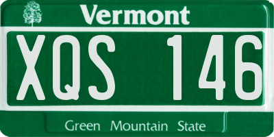 VT license plate XQS146