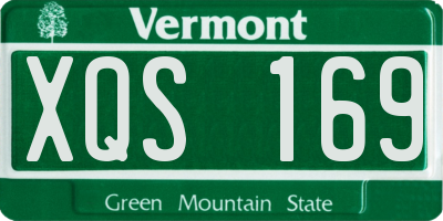 VT license plate XQS169