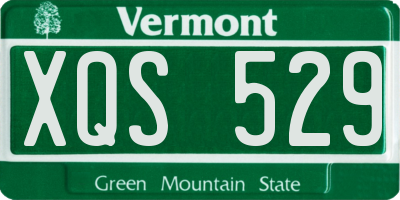 VT license plate XQS529