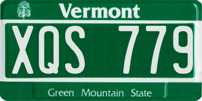 VT license plate XQS779
