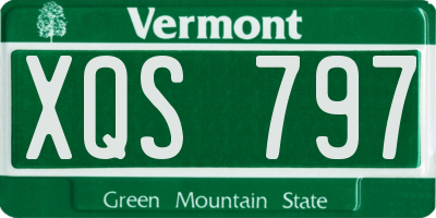 VT license plate XQS797