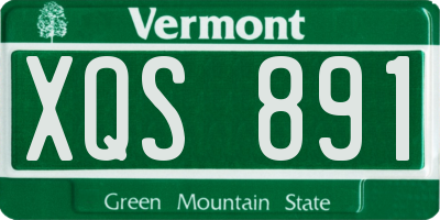 VT license plate XQS891