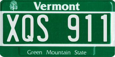 VT license plate XQS911
