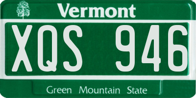 VT license plate XQS946