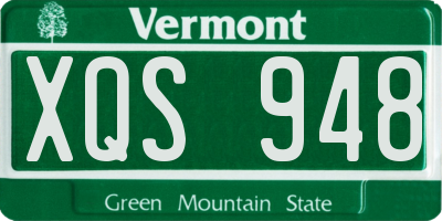 VT license plate XQS948