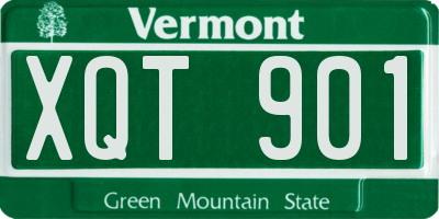VT license plate XQT901