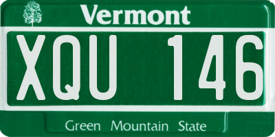 VT license plate XQU146