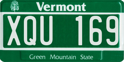VT license plate XQU169