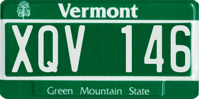 VT license plate XQV146