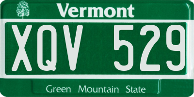VT license plate XQV529