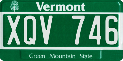 VT license plate XQV746
