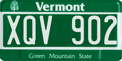 VT license plate XQV902