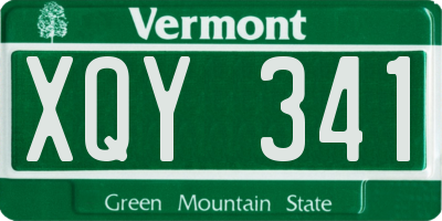 VT license plate XQY341