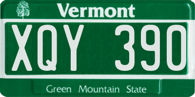 VT license plate XQY390
