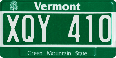 VT license plate XQY410