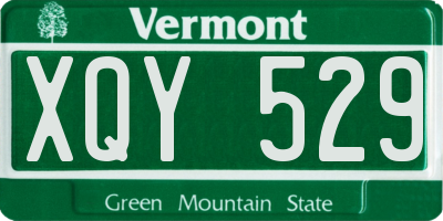 VT license plate XQY529