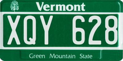 VT license plate XQY628
