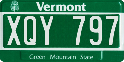 VT license plate XQY797