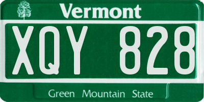 VT license plate XQY828