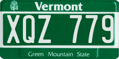VT license plate XQZ779