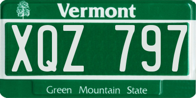 VT license plate XQZ797